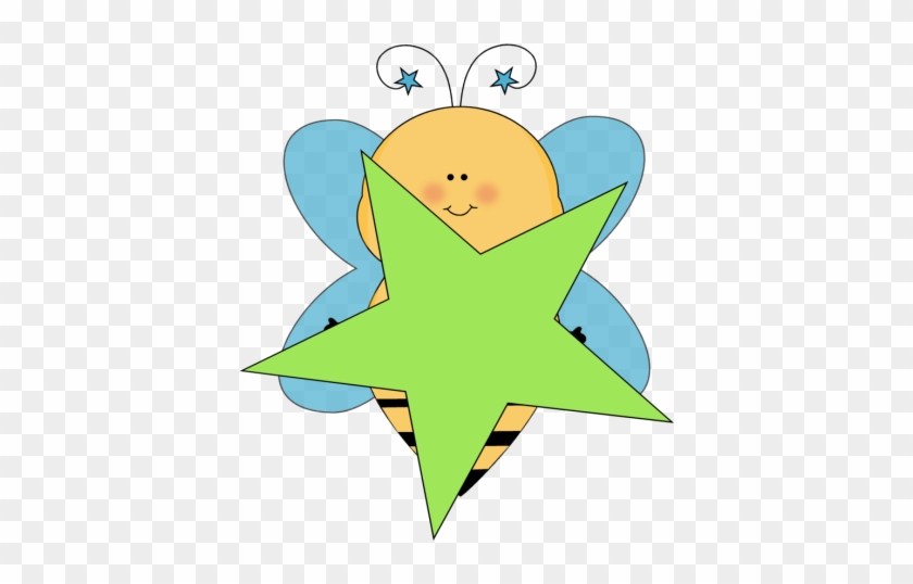 Blue Star Bee With A Green Star - Example Of Visual Discrimination In Objects #6776