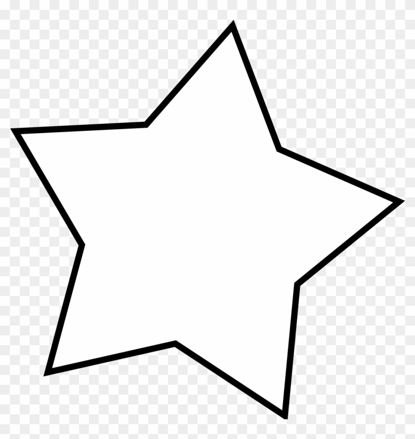 Free White Star Png - Clip Art #6825