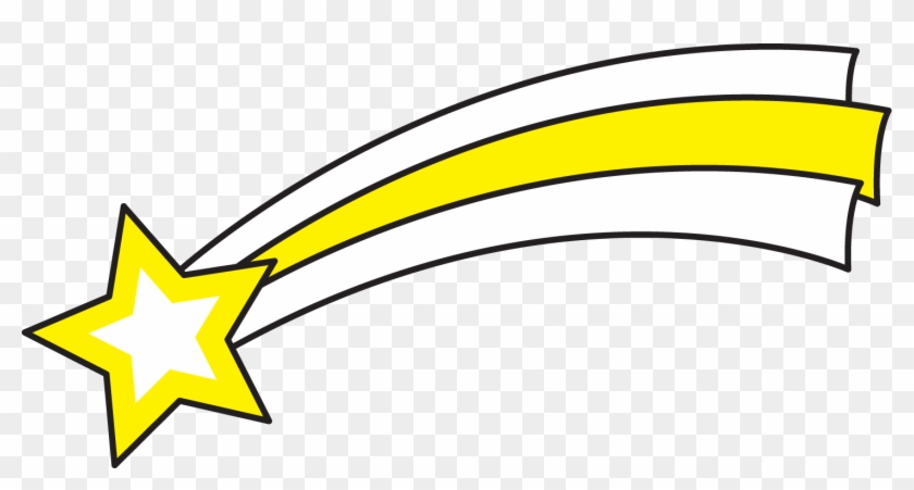 Outer Space Shooting Star Clipart - Shooting Star Clip Art Outline #6879