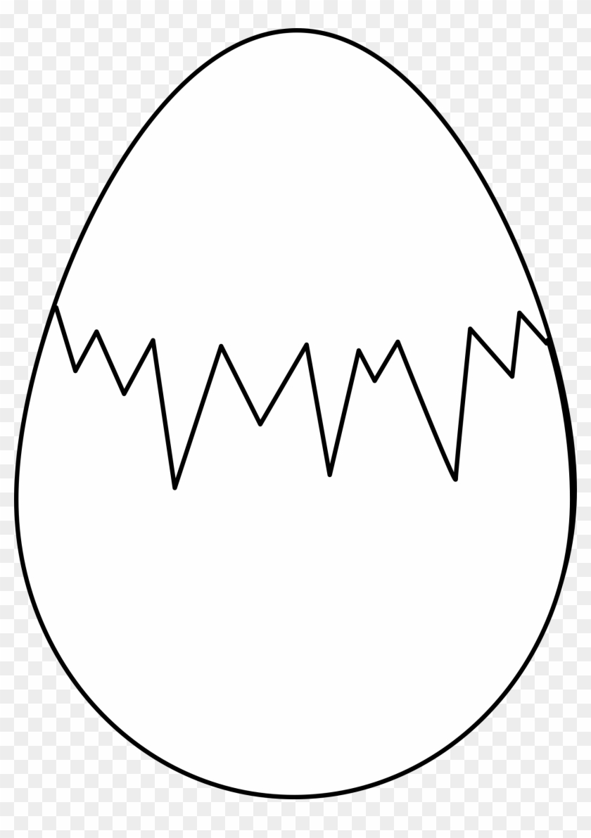 Yolk Clip Art - Egg In Black And White #6919