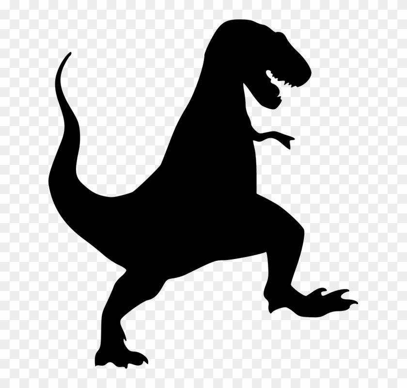 Dinosaur Tyrannosaurus Rex Black Silhouett - T Rex Silhouette #6947