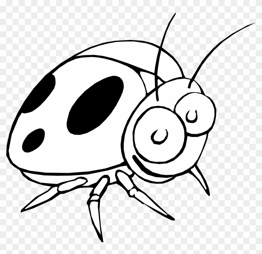 Happy Thanksgiving Clip Art Clipart Coloring Book Colouring - Ladybug Cartoon Black And White #6956