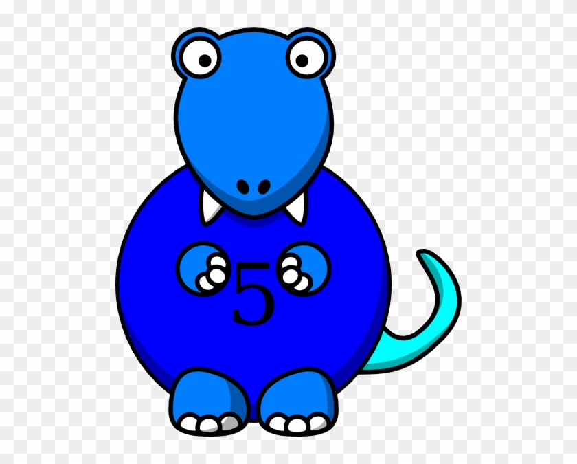 Blue Dinosaur Clip Art - Dinosaur Clipart #6977