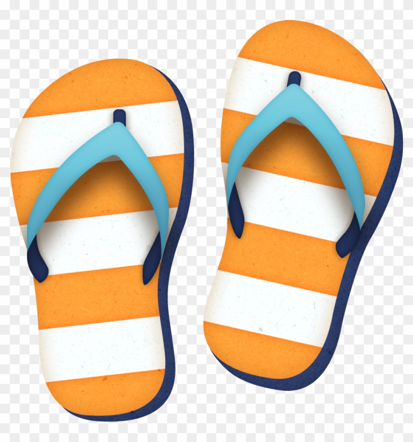 Clipart Slippers Flipflops2 Digi Art Summer And Beach - Clipart Slippers #6994