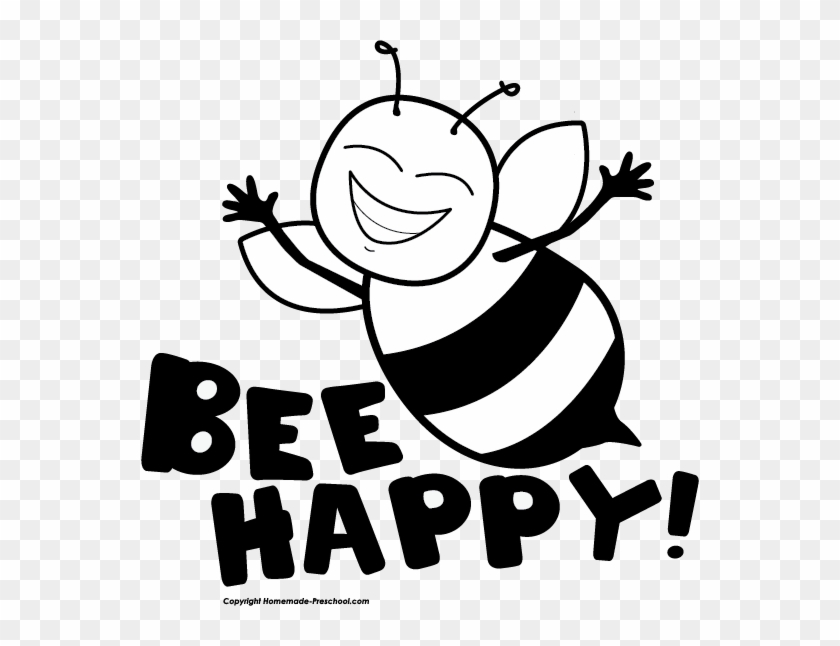 Click To Save Image - Happy Bee Clip Art #7019