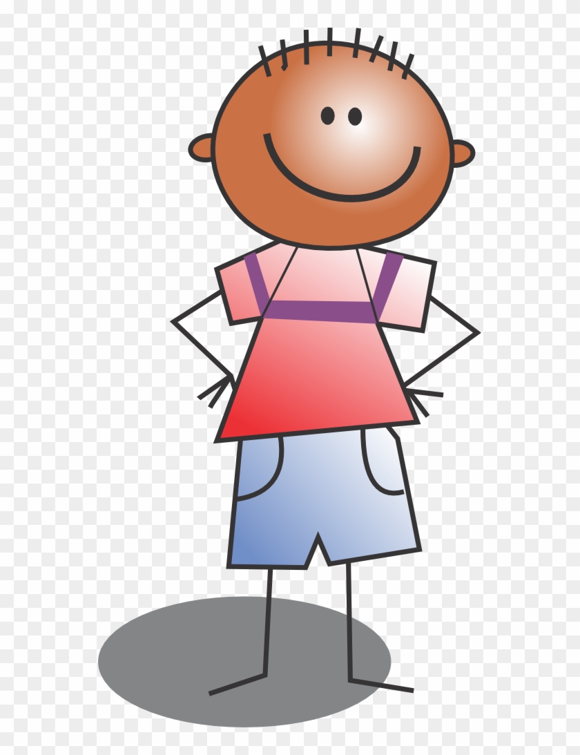 Happy Children - Kid Standing Clipart #7029