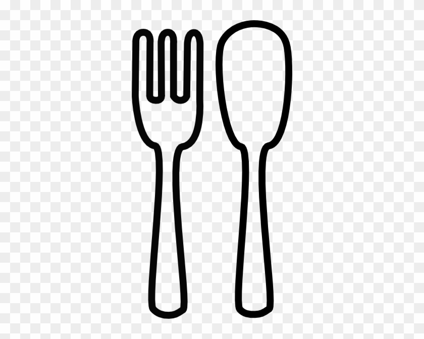 Fork And Spoon Clip Art Spoon And Fork Clipart Clipart - Spoon Fork Clipart Black And White #7067