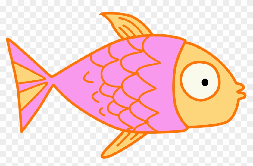 Fish Kids Clip Art Pink Cartoon Educational Cute - Fish Cartoon Transparent Background #7090