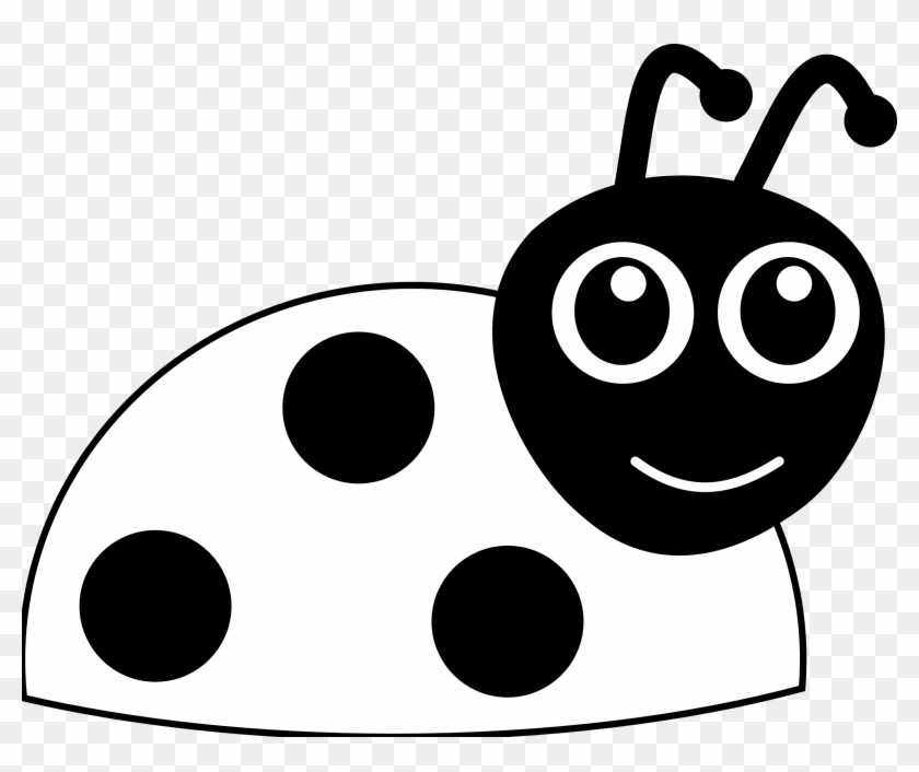 Ladybug Lady Bug Clip Art Clipart 2 Image - Black White Clip Art #7100