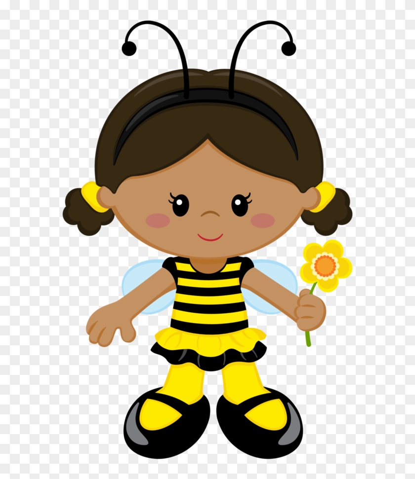 Bumble Bee Girl Clip Art - Girl Bee Clipart #7117