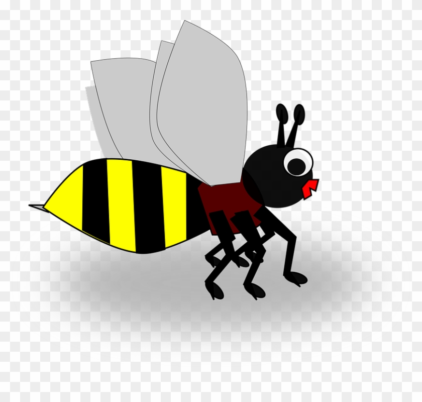 Bee Insect Simple Cute Honey Animal Apiary - Custom Cartoon Bee Flask #7154