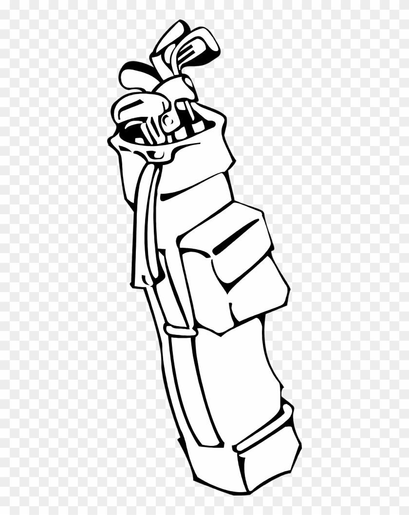 Golf - Clip - Art - Black - And - White - Golf Bag Black And White #707