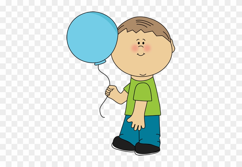 Little Boy Clip Art - Boy With Balloon Clipart #7183