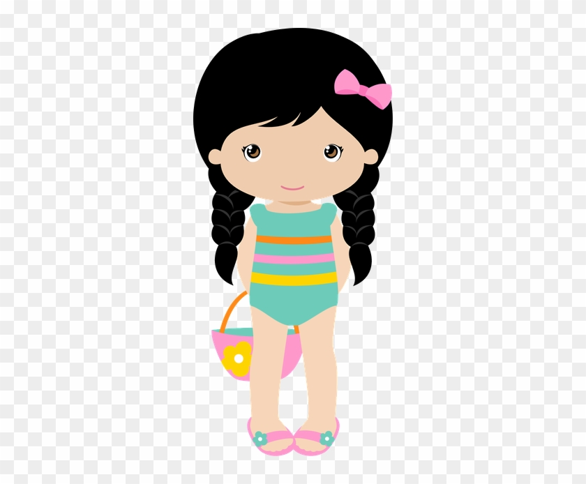 Summer Clipart, Praia Vero, Arte Digital, Elemento, - Menina Na Piscina Png #7201