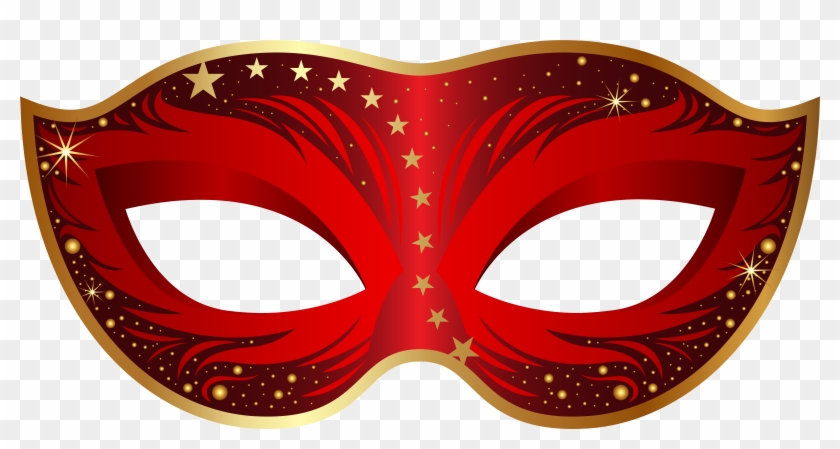 Download - Red Masquerade Mask Png #7244