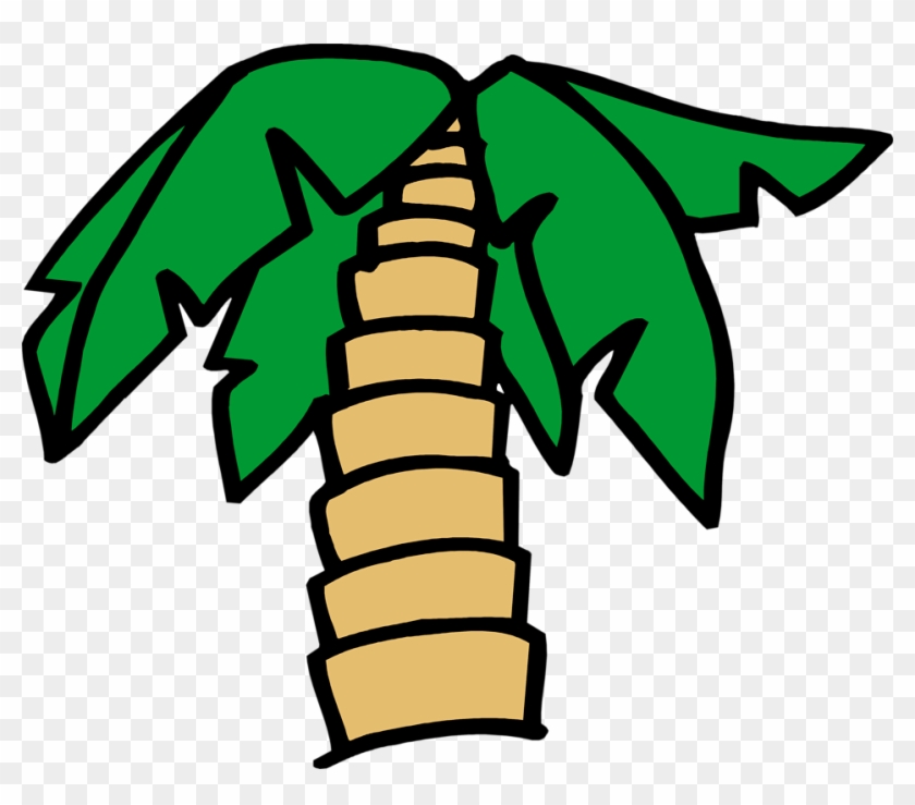 Orange Clipart Palm Tree - Transparent Cartoon Palm Tree #752