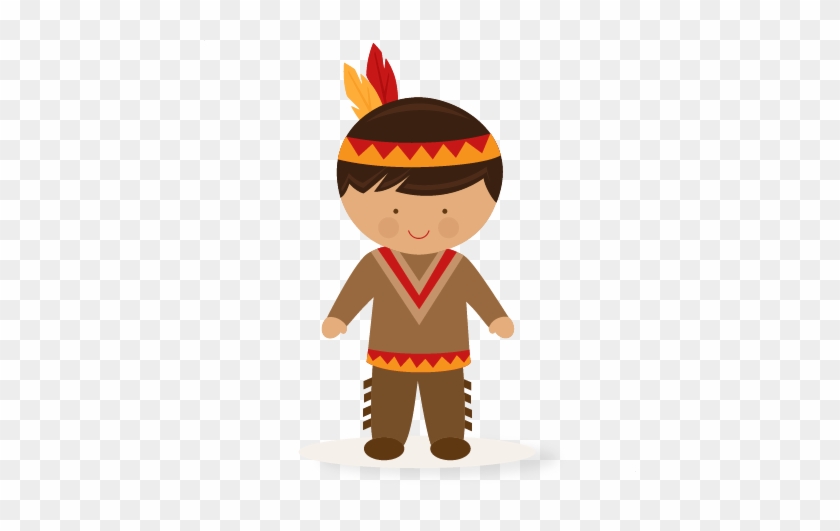 Large Boy Native American Clip Art - Indian Clipart #7258