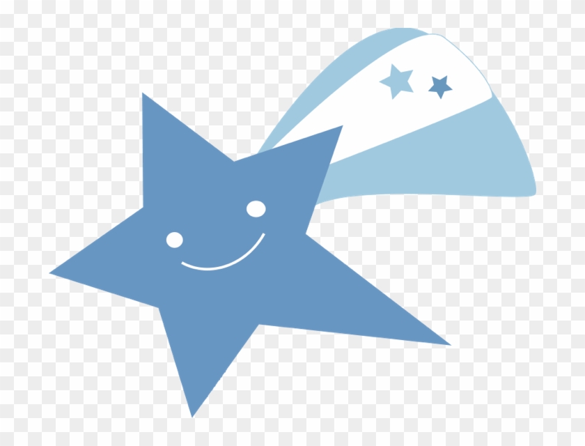 Star Clipart And Animated Graphics Of Stars - Blue Shooting Star Png #7306