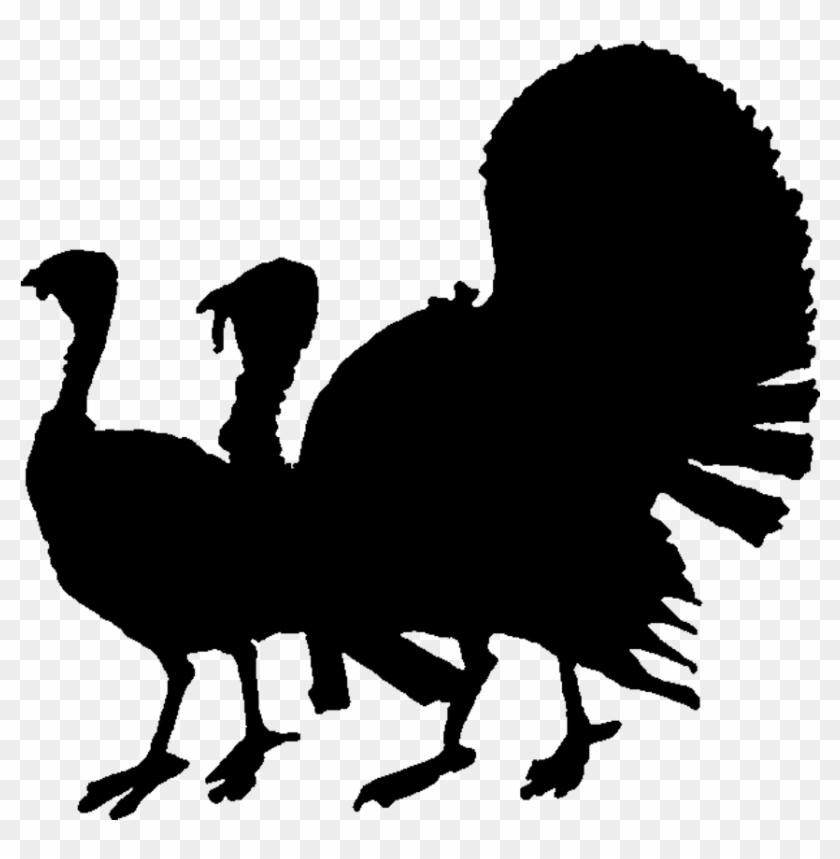 Old Vintage Designs Free Public Domain Thanksgiving - Turkey Silhouette #7311