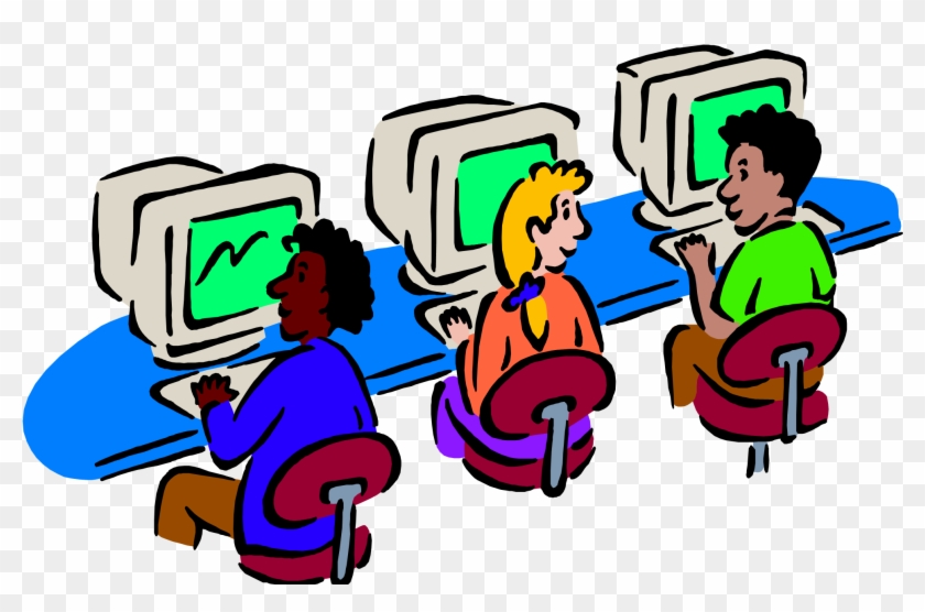 Computer Class Clip Art - Rules Of It Lab #7346