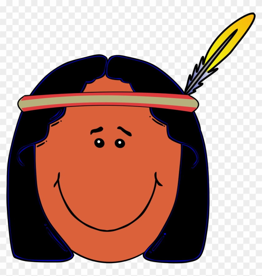 Big Image - Indian Clip Art Face #7355