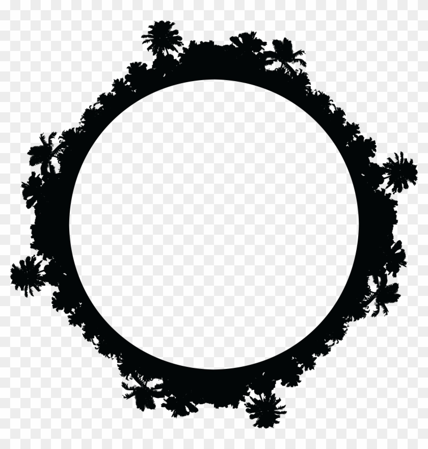 Free Clipart Of A Palm Tree Border - Mountain Bike Wheels Clipart #758
