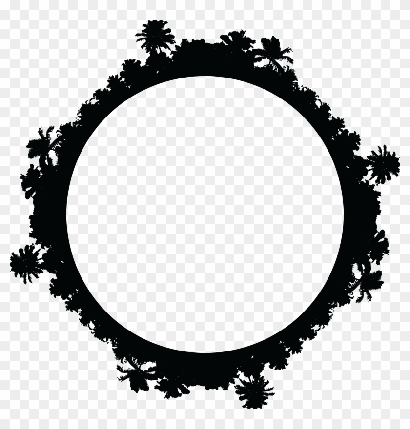 Free Clipart Of A Palm Tree Border - Mountain Bike Wheels Clipart #758