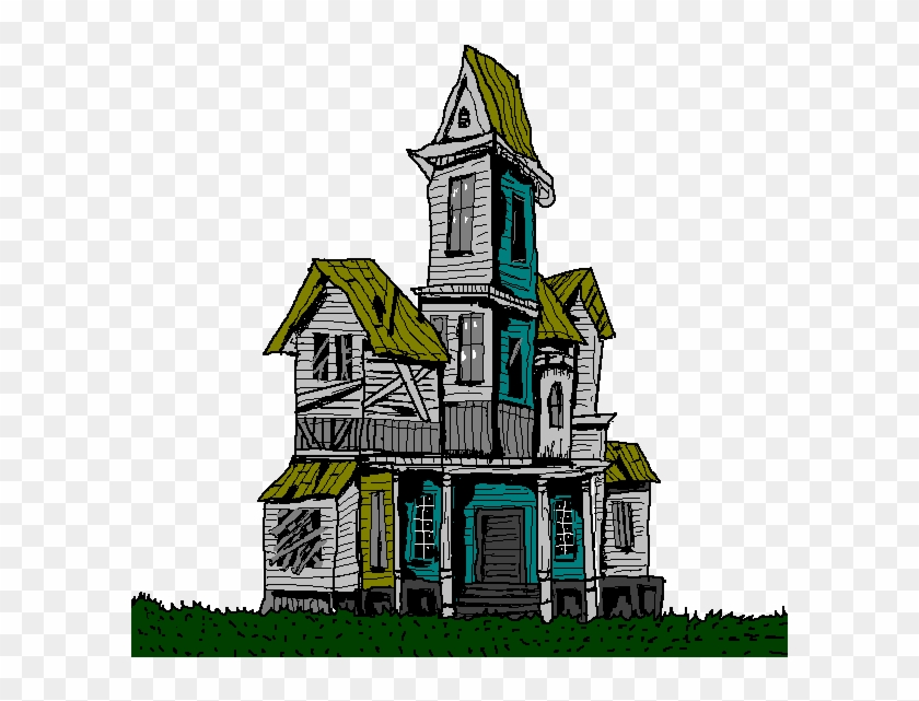 Creepy House Clip Art - Creepy House Clipart #7439