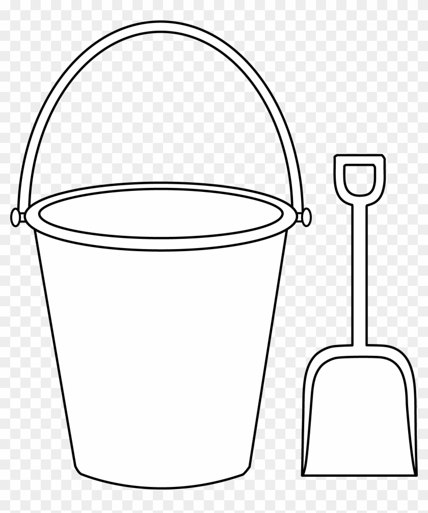 Bucket And Shovel Clipart - Cartoon Pail And Shovel #7550