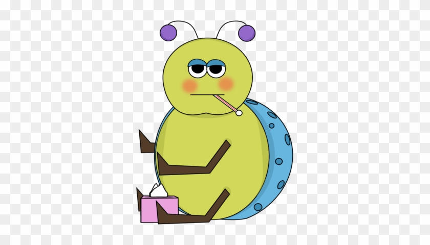 Flu Bug Clip Art - Stomach Bug Clip Art #7560