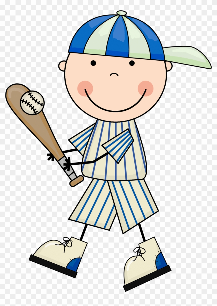 Baseball Pictures Clip Art - Baseball Kid Clipart #7602