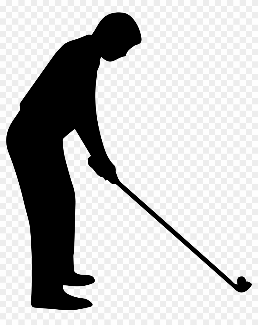 Fancy Idea Golf Clipart Black And White Golfer - Black And White Golfer #742