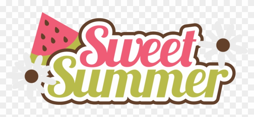 Sweet Summer Svg Scrapbook Title Watermelon Svg Files - Sweet Summer #7624