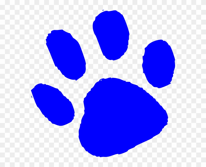 Bear Paw Small Clip Art At Vector Clip Art - Blue Tiger Paw Print #7696