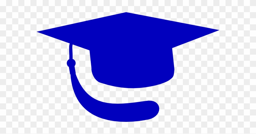 Graduation Cap Vector Blue #797