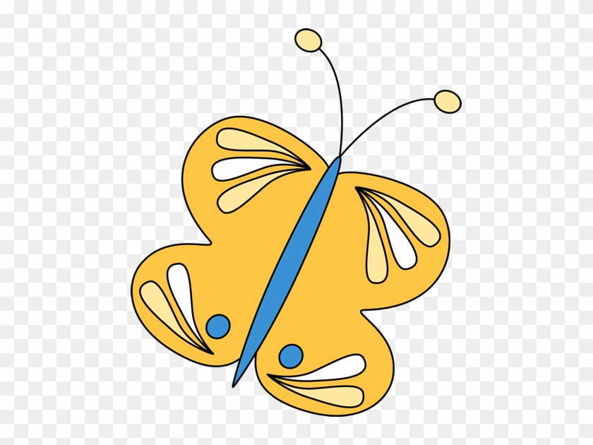 Yellow Butterfly - My Cute Graphics Transparent Butterfly #7789