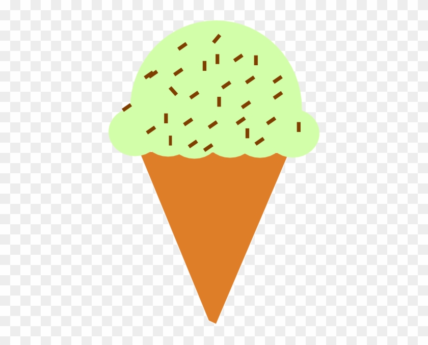 Ice Cream Cone With Sprinkles Clip Art At Vector Clip - Mint Ice Cream Clipart #7801