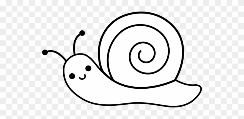 Snail Clipart - Snail Cartoon Images Black And White #7819