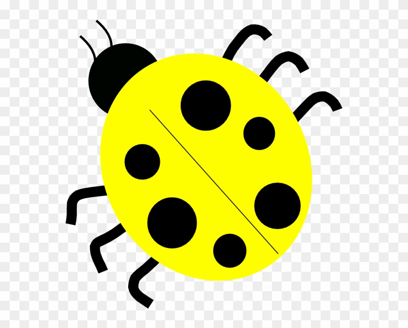 Yellow Ladybugs Clip Art At Clker - Ladybug Black And White #7821