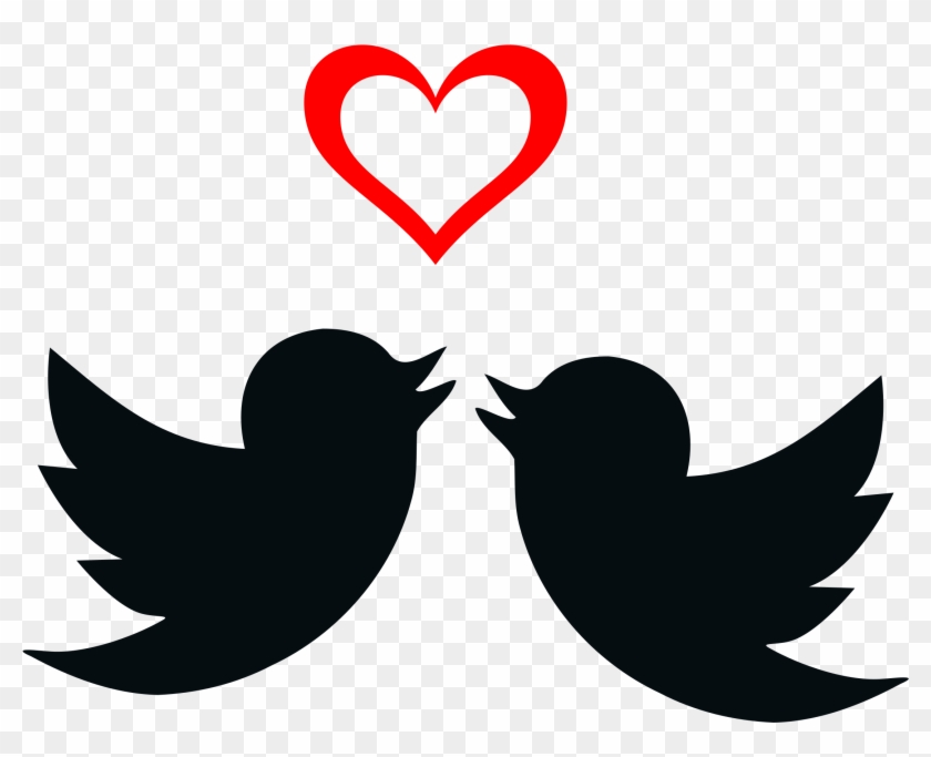 Clipart Bird Heart Blue Hugging A Clip Art Image Â€“ - Love Birds Clipart Free #7848