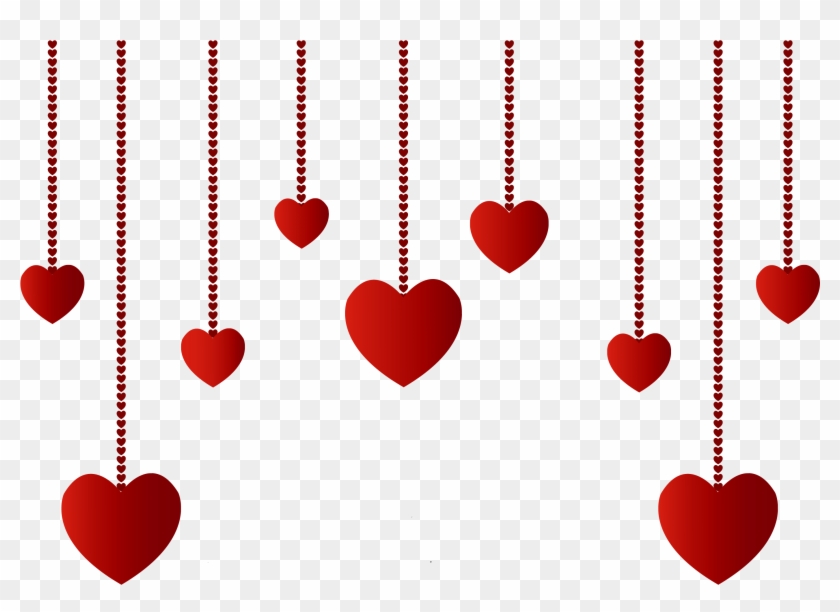 Hanging Hearts Decoration Png Picture - Hanging Hearts Png #7917