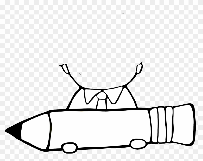 Student Black And White Writing Clip Art - Student Black And White Writing Clip Art #8040