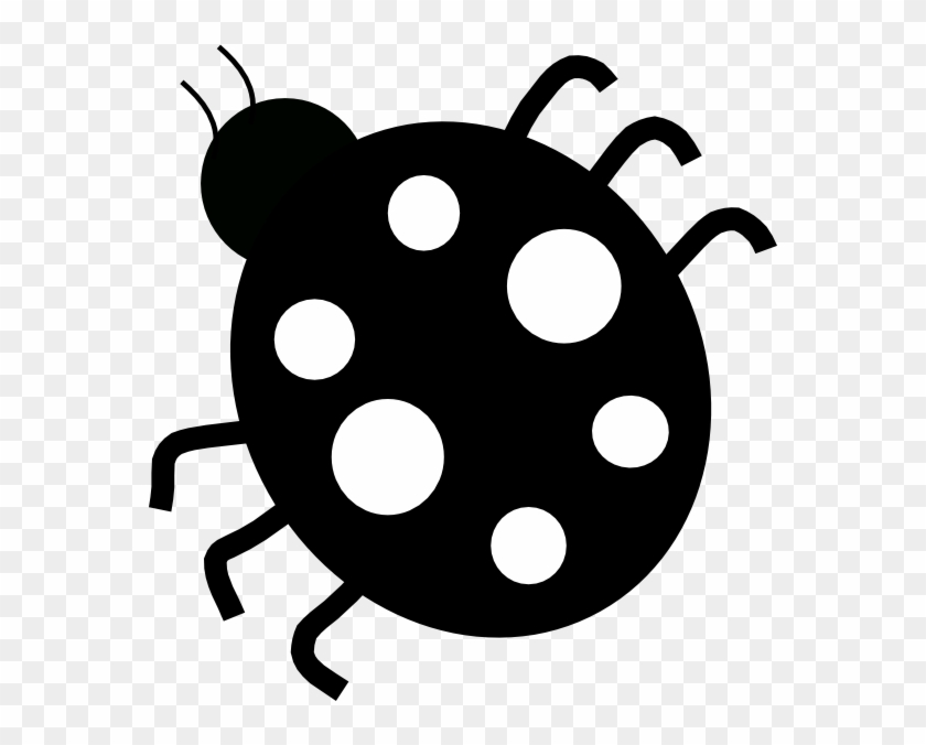 Black Ladybug Clipart #8055