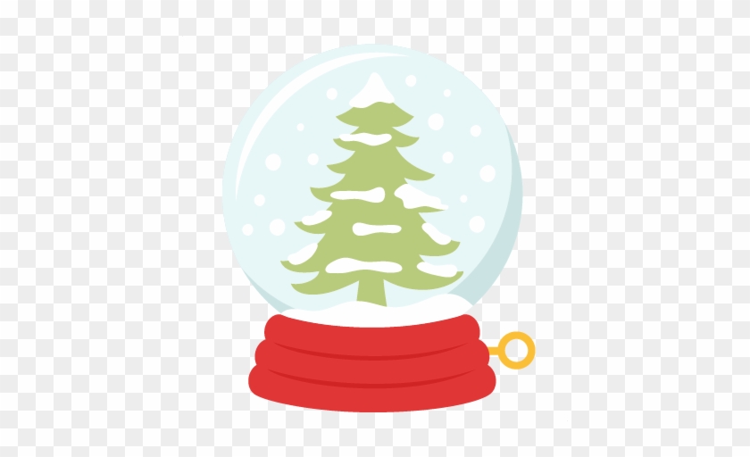 Winter Tree Snow Globe Svg Scrapbook Title Winter Svg - Scalable Vector Graphics #8075