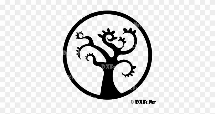 Modern Retro Tree Silhouette Dxf File For Cnc Cutting Dxf Download Free Free Transparent Png Clipart Images Download