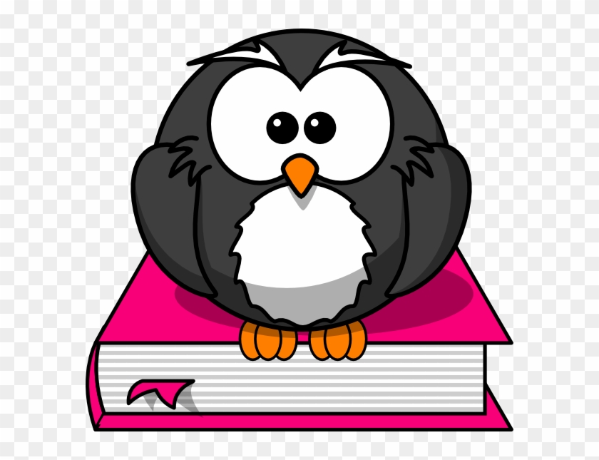 Owl - Book - Clip - Art - Owl On The Book Clipart #8204