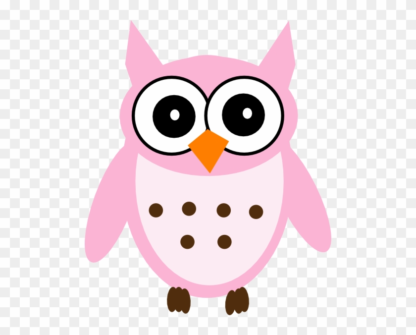 Pink Owl Clip Art - Baby Owl Clip Art #8215