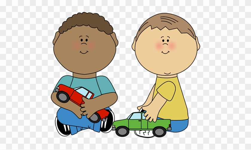 Boys Playing With Trucks - Kind Hands Social Story #8265