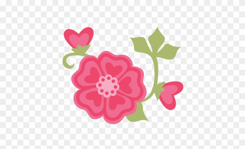 Valentine Flowers Svg Cut Files For Scrapbooking Cardmaking - Cute Flower Transparent Png #8298