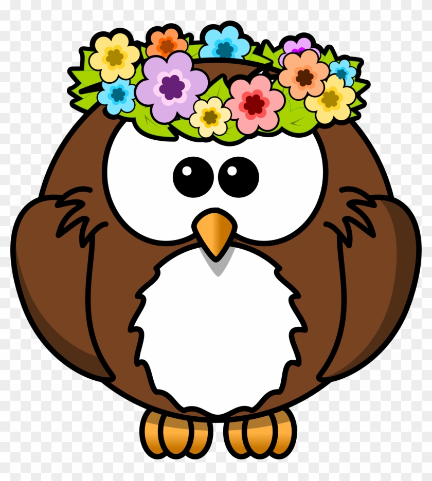 Cartoon Owl Clipart - Cartoon Owl Spring #8382